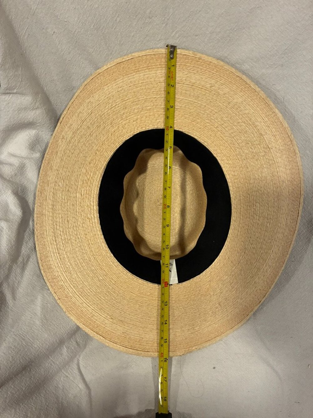 Vintage Straw Boater Hat w/ Braided Horsehair Band & Tassel - Picture 13 of 13